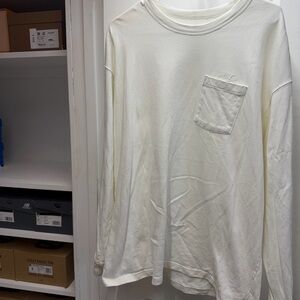 Nike Cream Long Sleeve Pocket Tee